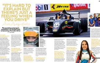 “It’s hard to explain but there’s just a feeling when you drive” Aiva Anagnostiadis